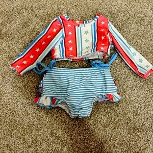Sweet Honey Size 6m Fourth of July bathing suit. Worn twice